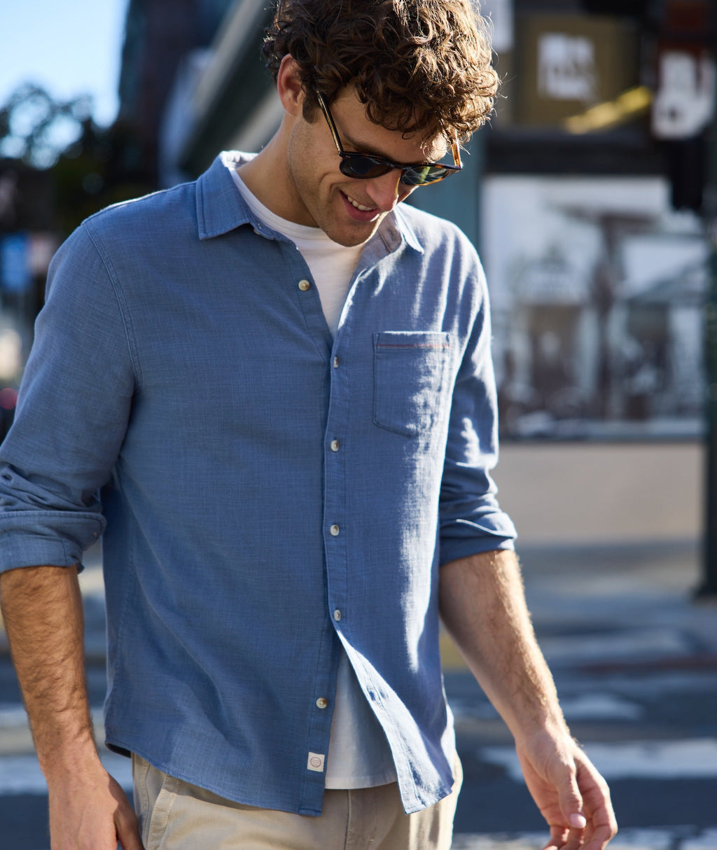 Stretch Selvage Long Sleeve Shirt