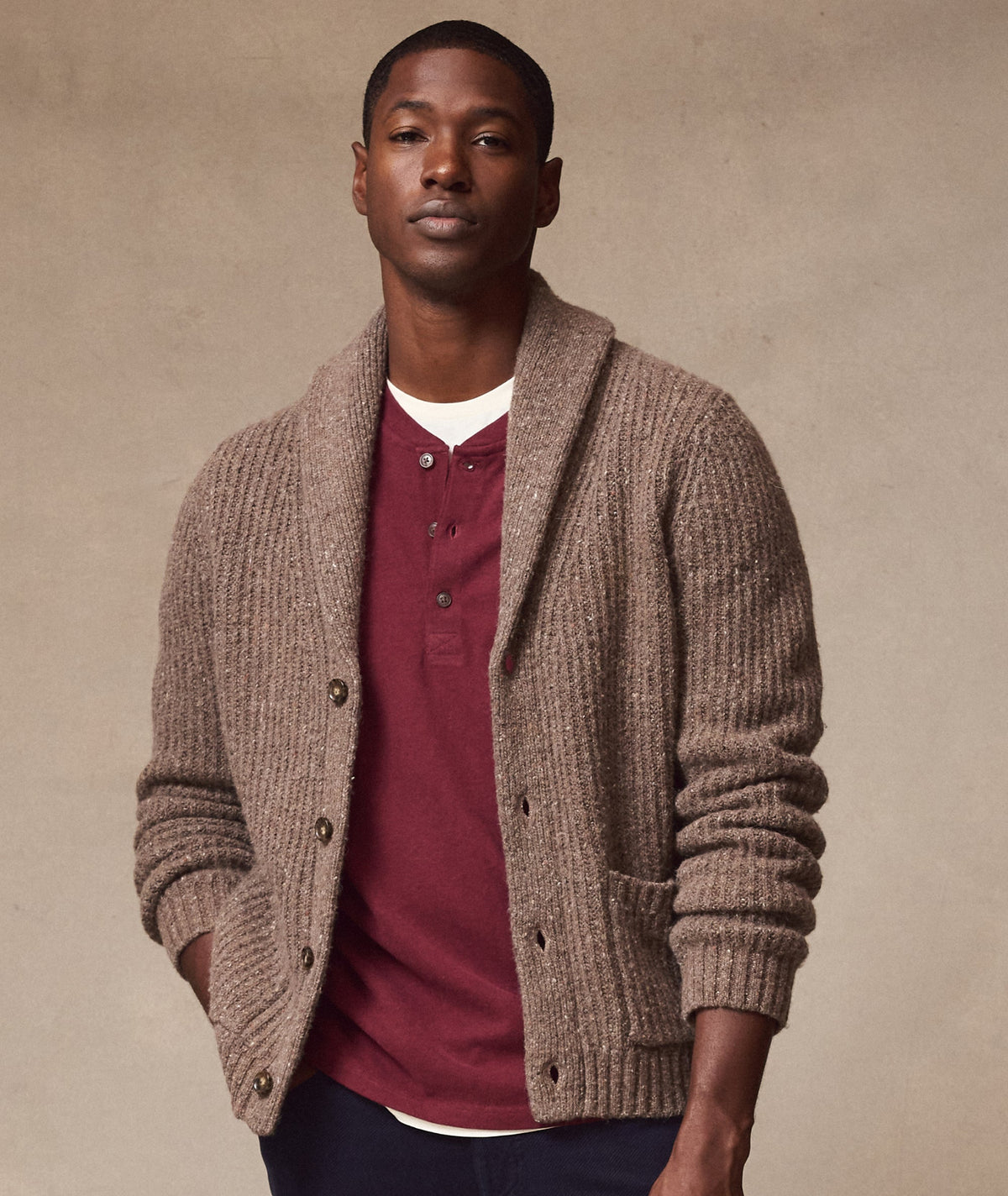 Coastal Merino Shawl Cardigan