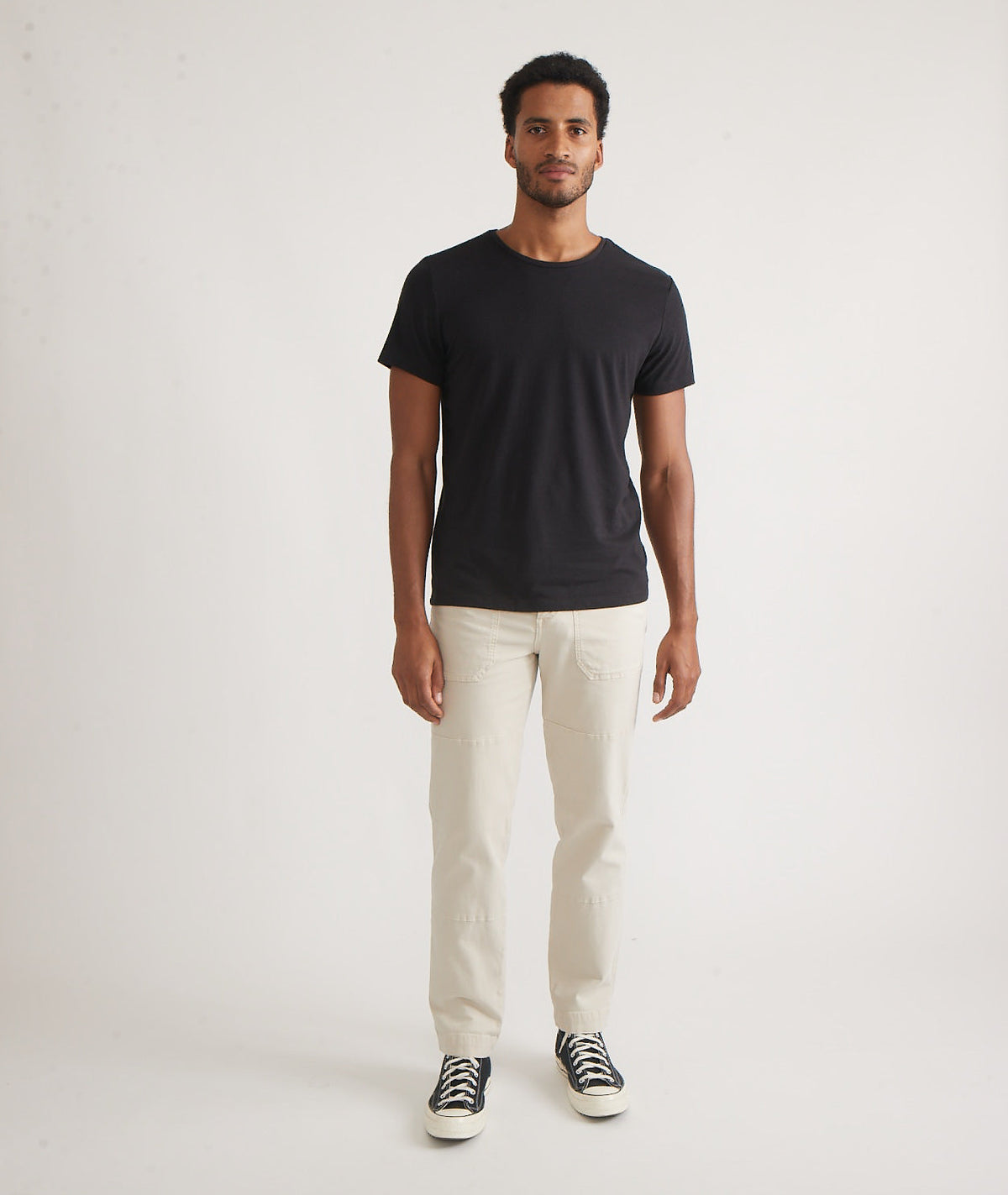 Men's Re-Spun Signature Crew in Faded Black