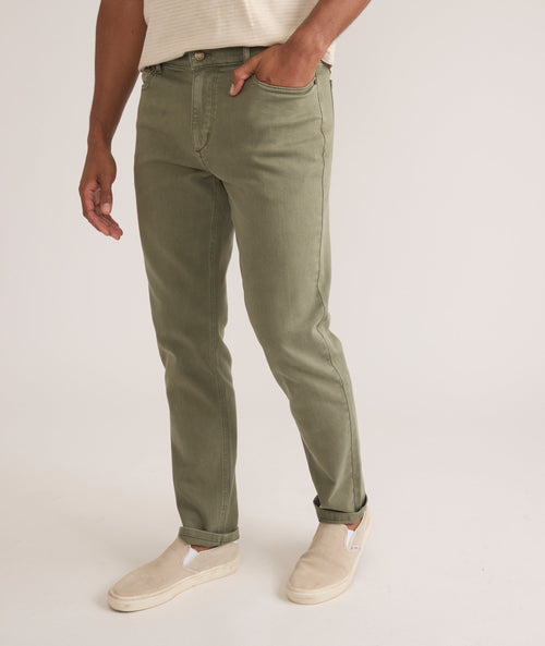 5 Pocket Athletic Fit Twill Pant