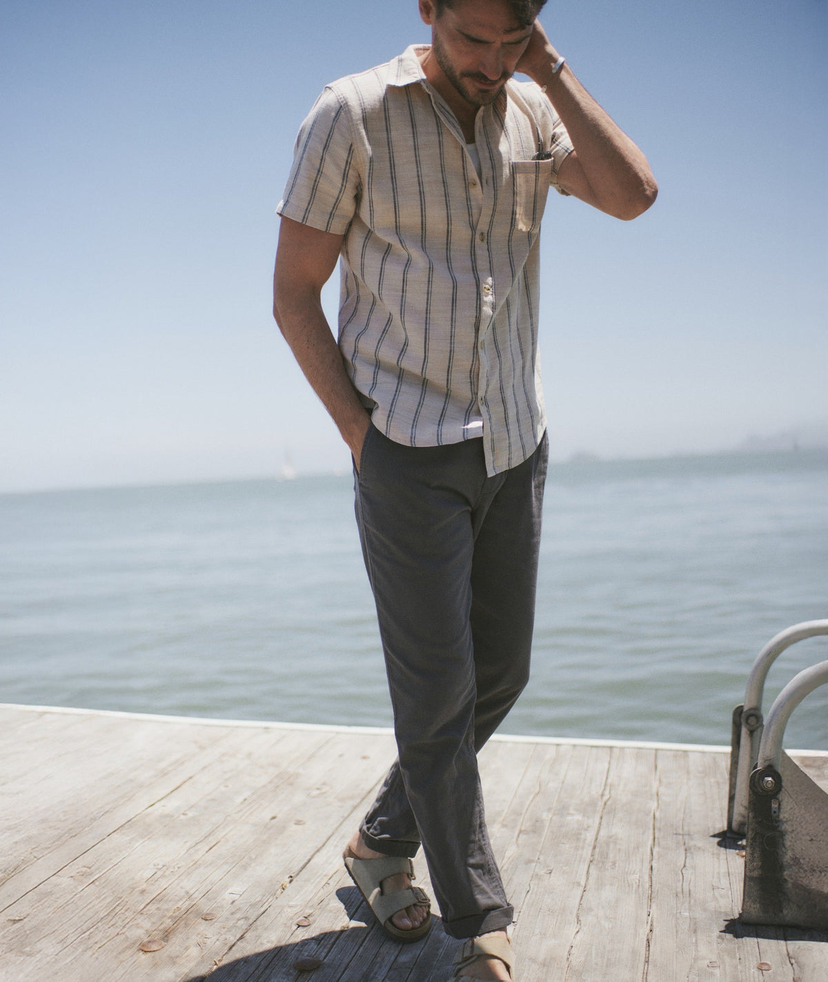 Stretch Selvage Short Sleeve Shirt