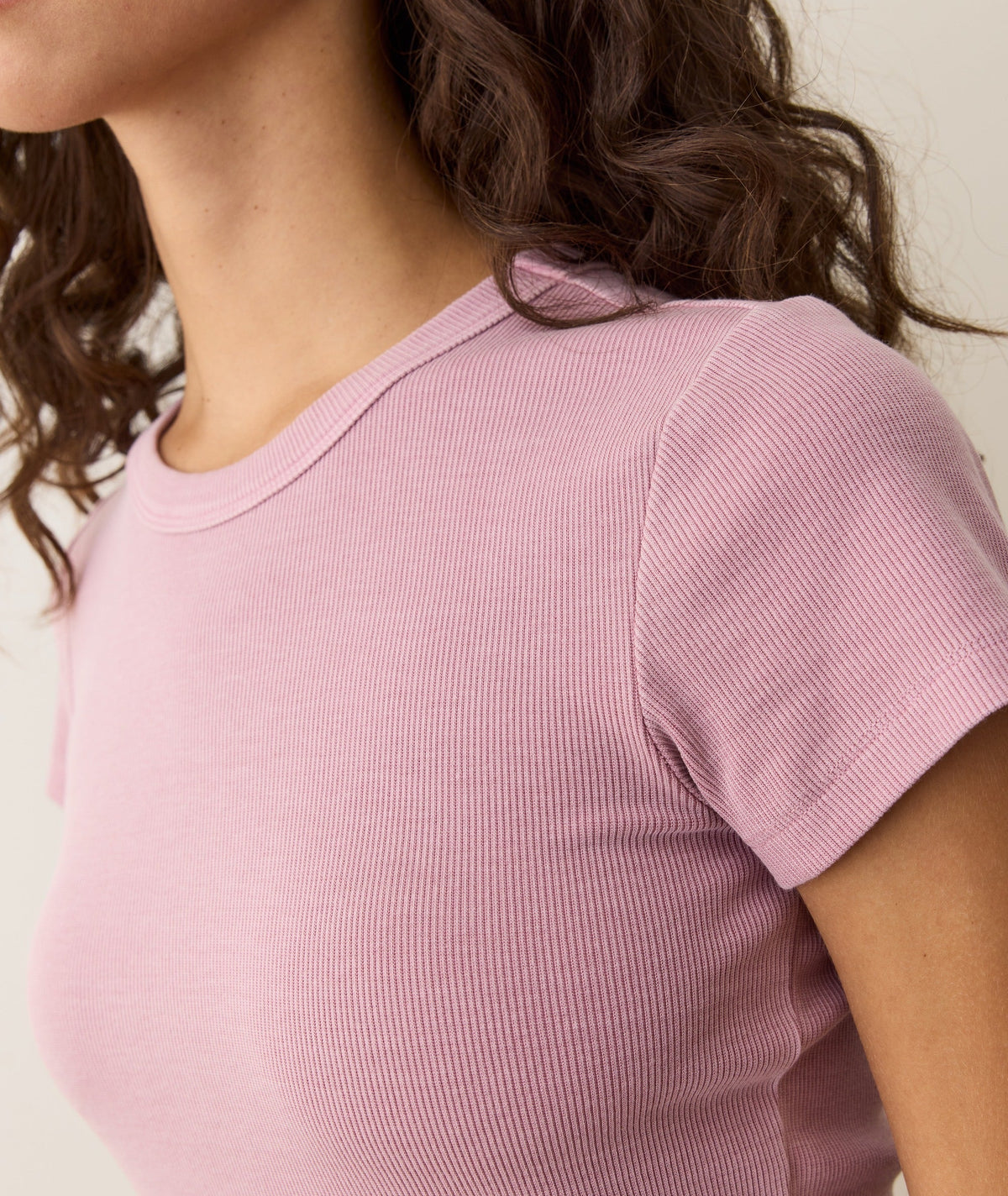 Lexi Rib Sun-In Crew Tee