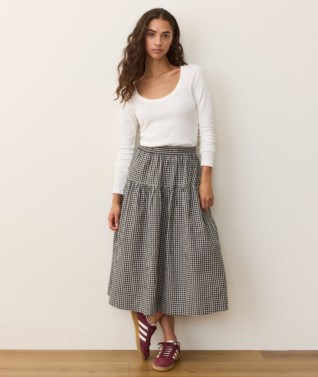 Lexi Rib Sun-In Long Sleeve Scoop Tee