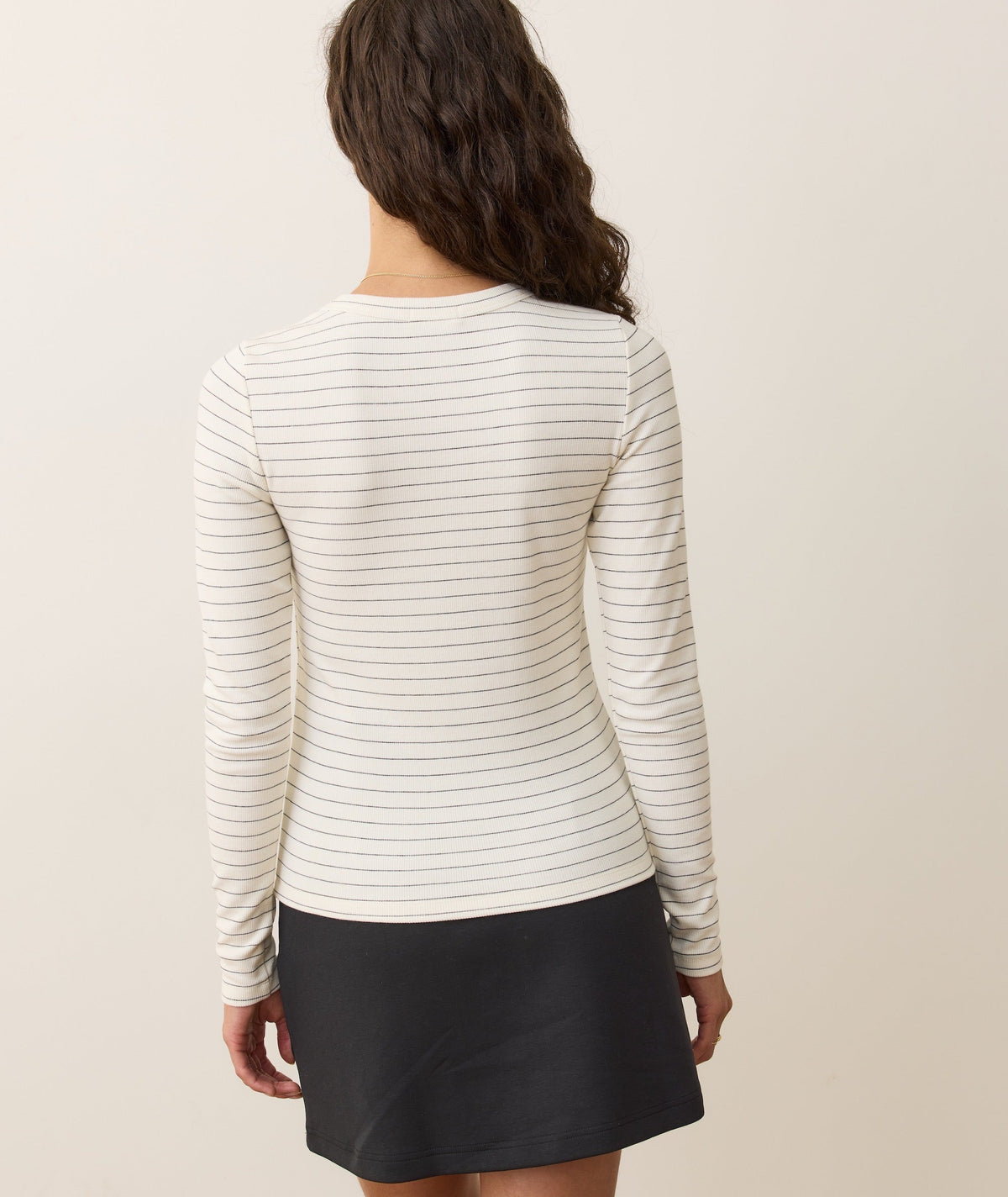 Lexi Rib Sun-In Long Sleeve Crew Tee
