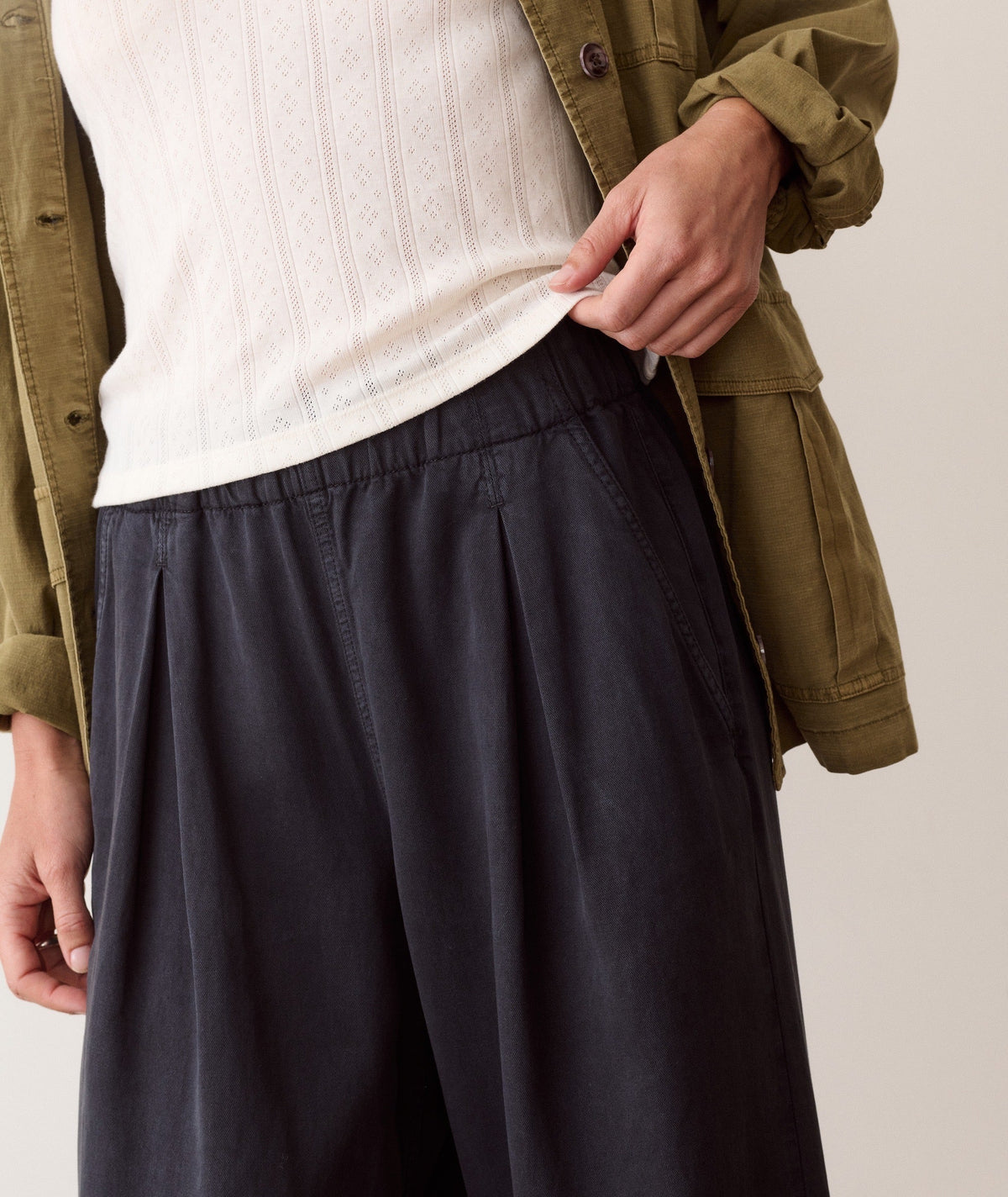 Allison Pleated Wide Leg Trouser