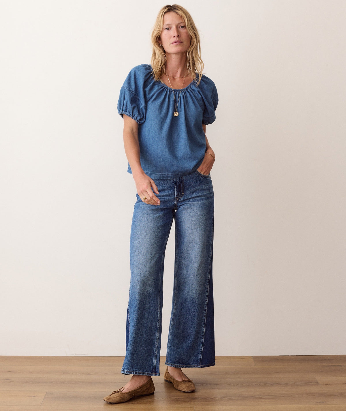 Gia Denim Blouse