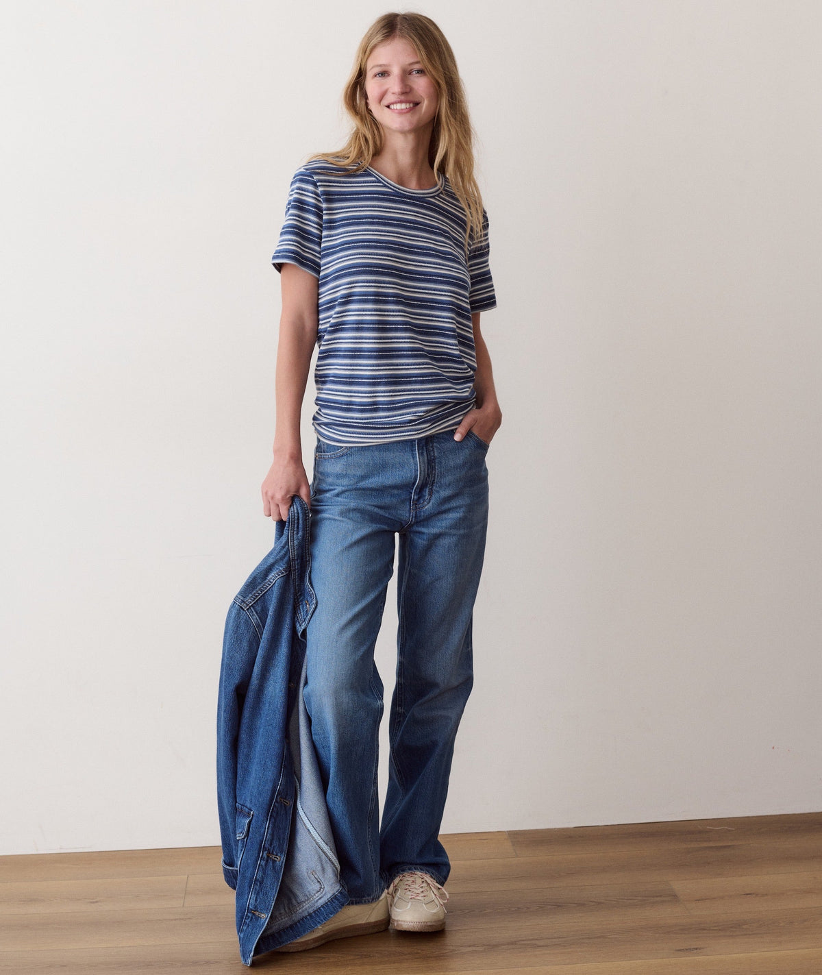 Jacquard Stripe Tee