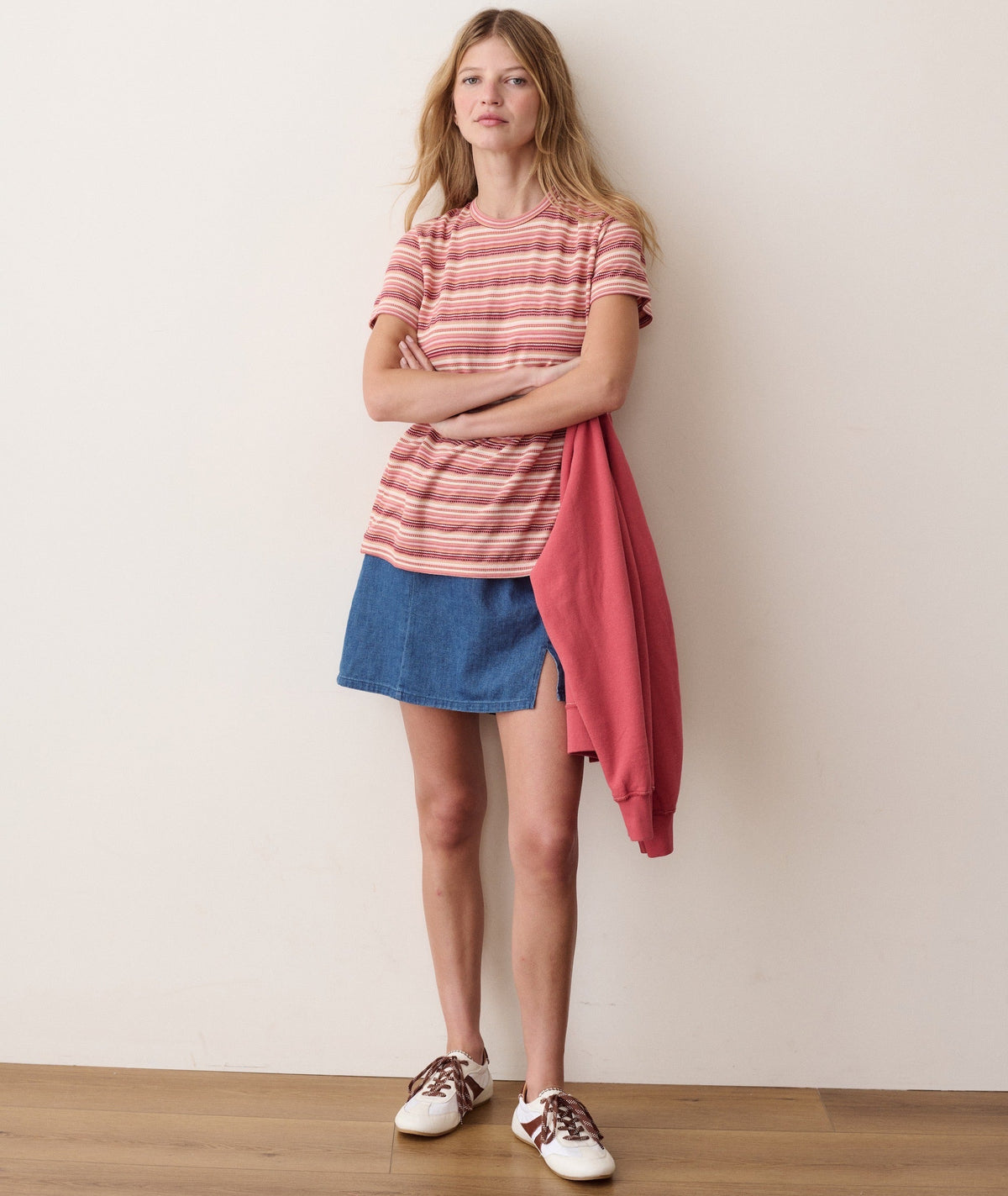 Jacquard Stripe Tee