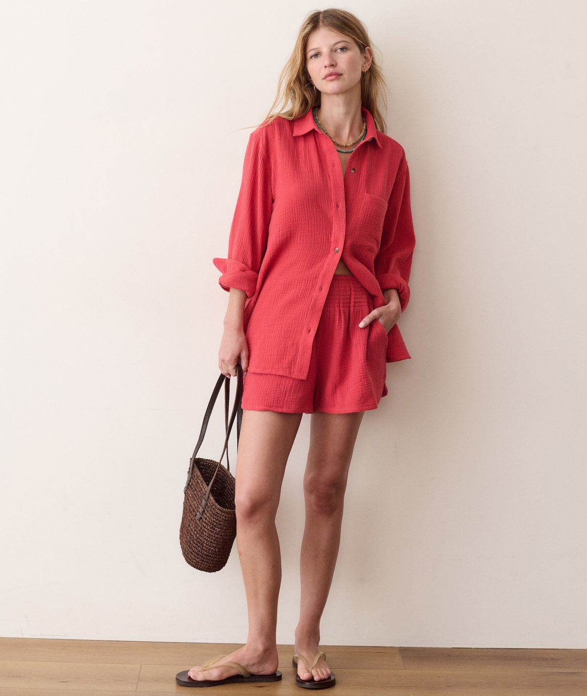 Jane Relaxed Double Cloth Shirt