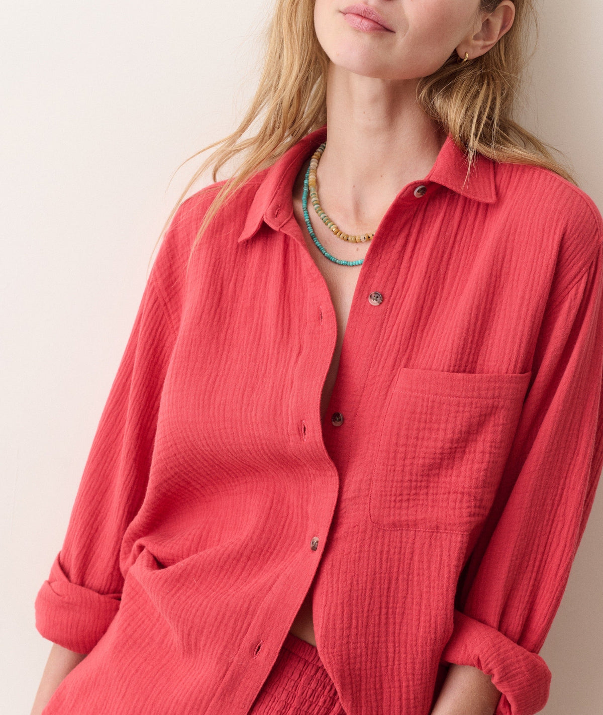 Jane Relaxed Double Cloth Shirt