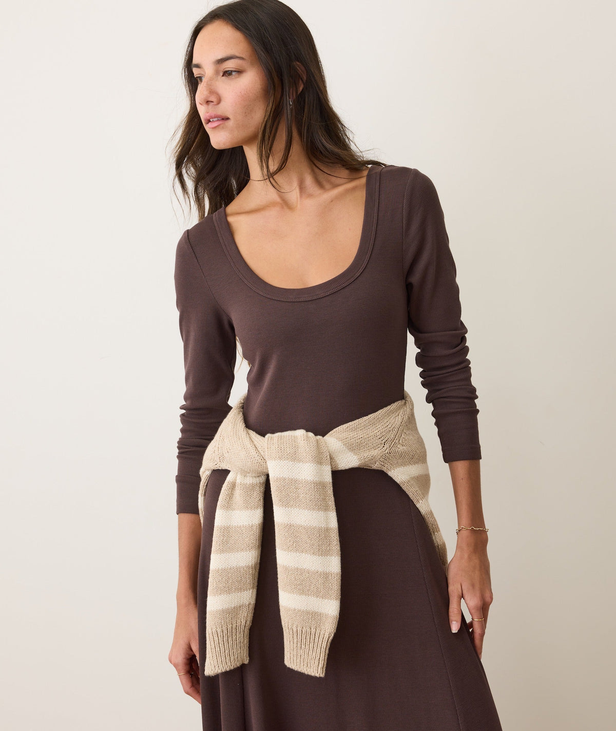 Lexi Rib Fit & Flare Dress