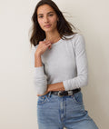 Lexi Rib Sun-In Long Sleeve Crew Tee