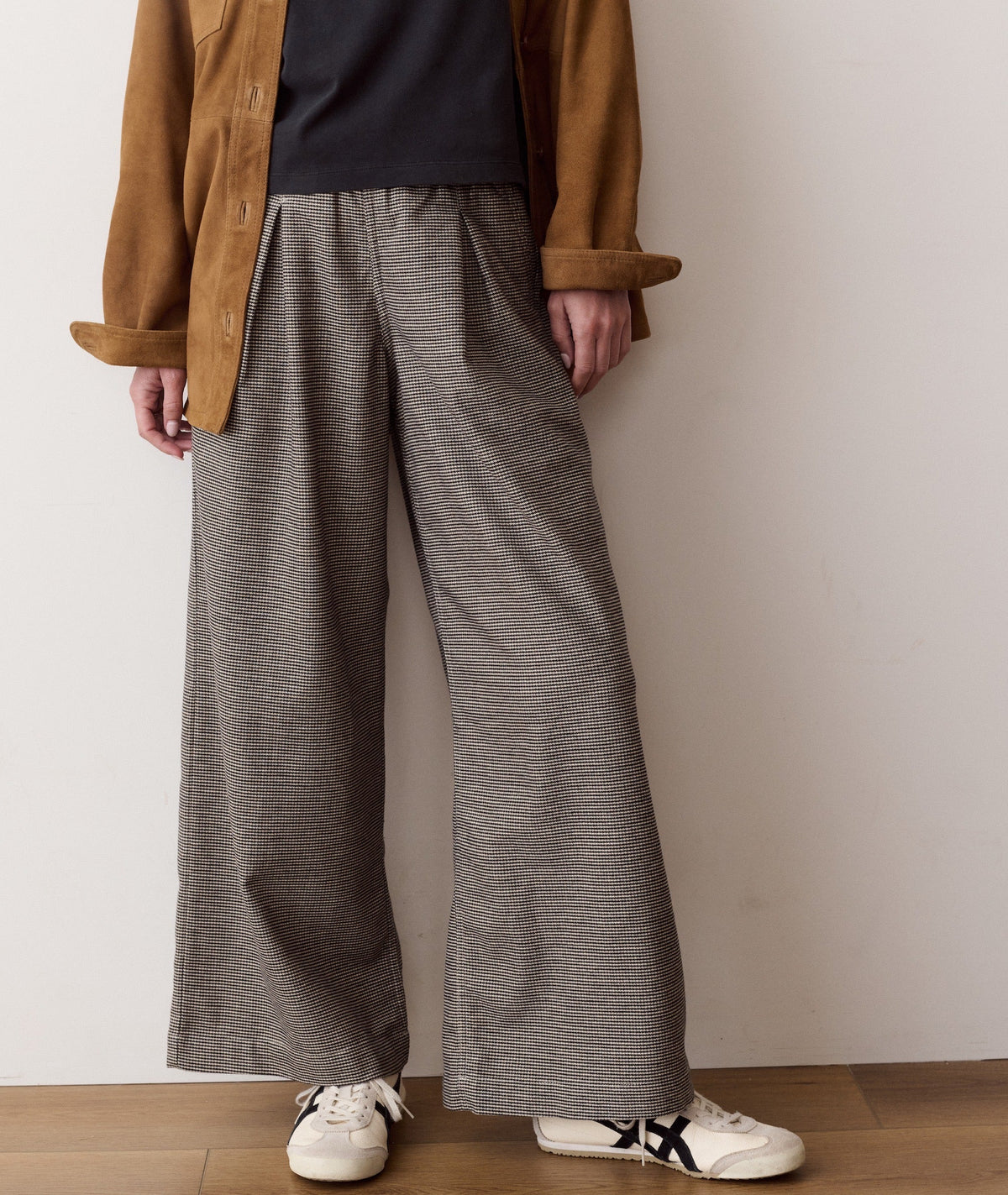 Allison Pleated Moleskin Trouser