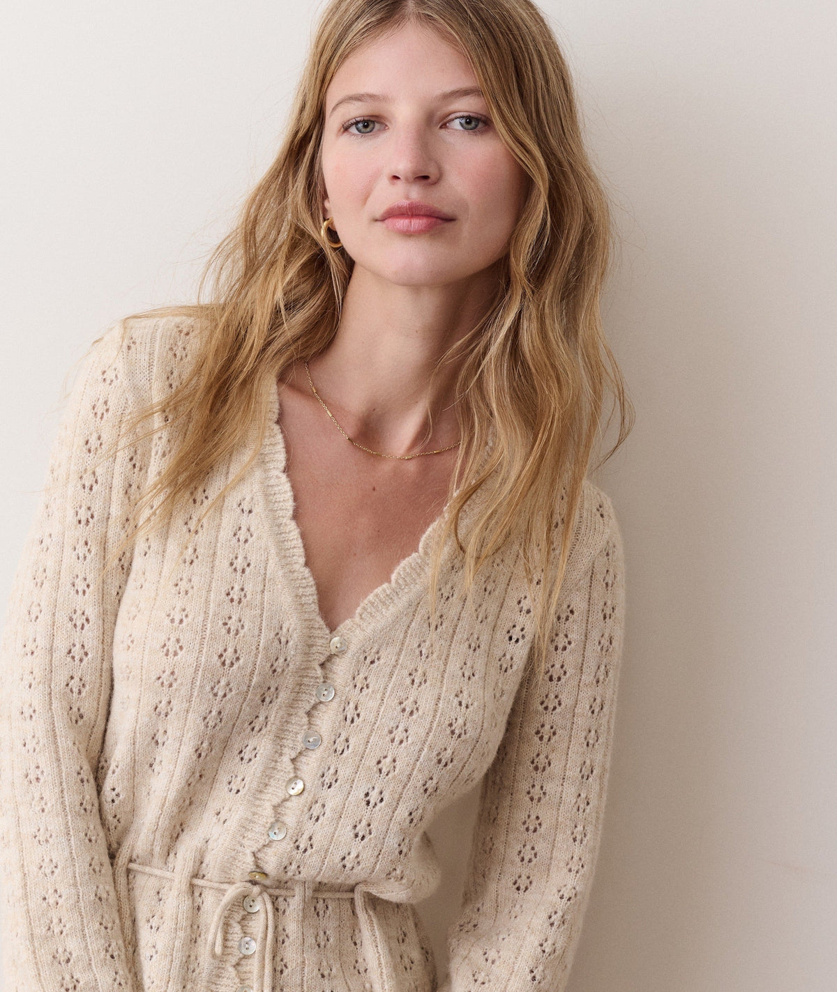 Sophie Pointelle Cardigan