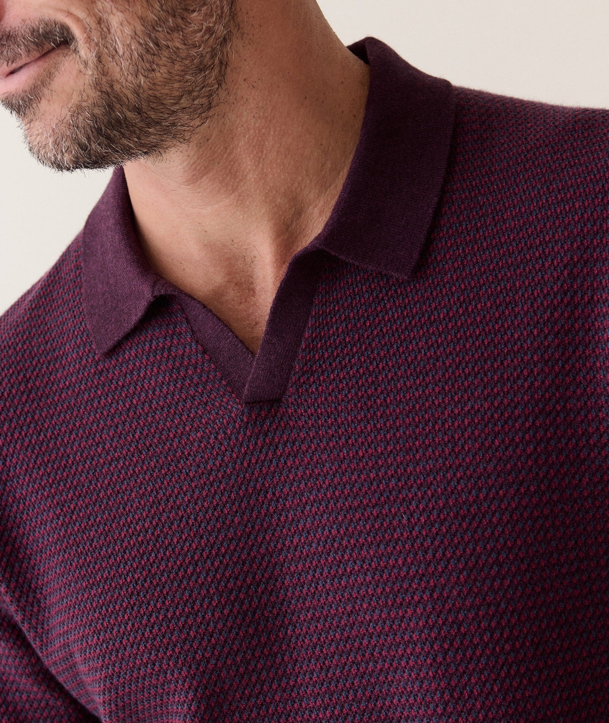 Liam Long Sleeve Sweater Polo