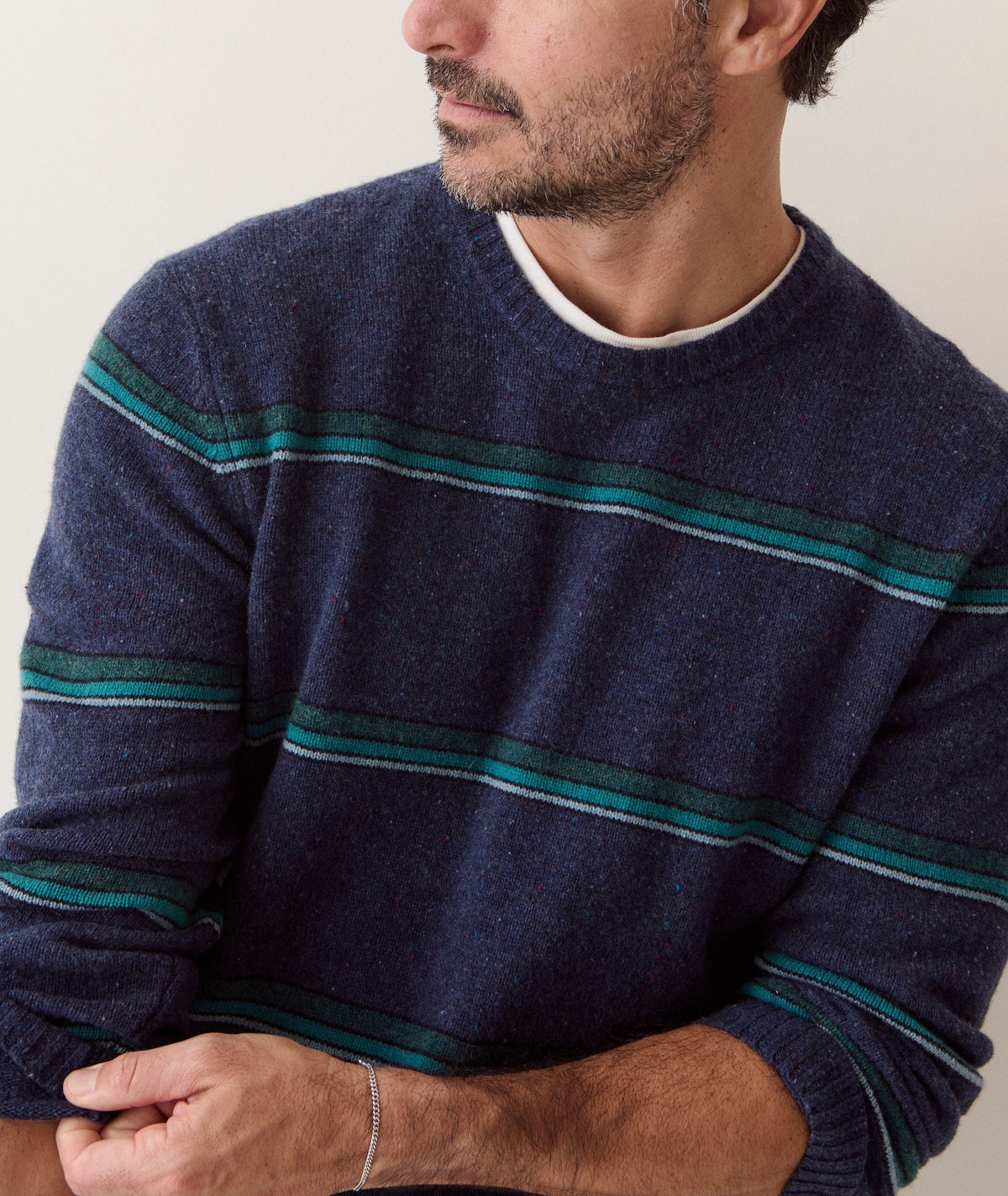 Coastal Merino Crewneck Sweater