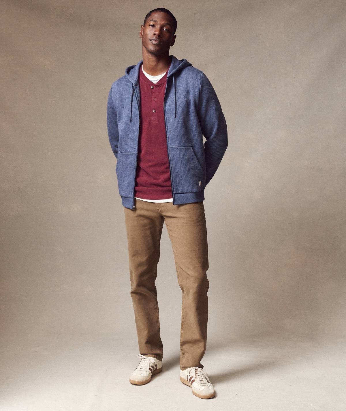 Corbet Quilted Zip Hoodie