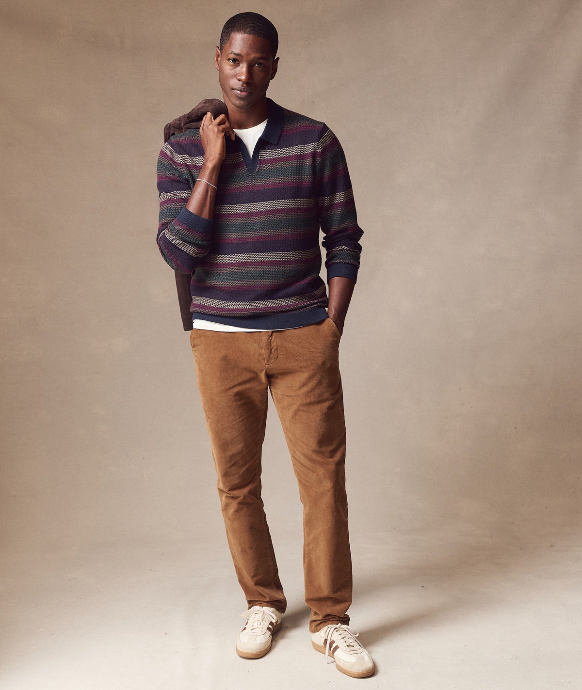 Liam Long Sleeve Sweater Polo