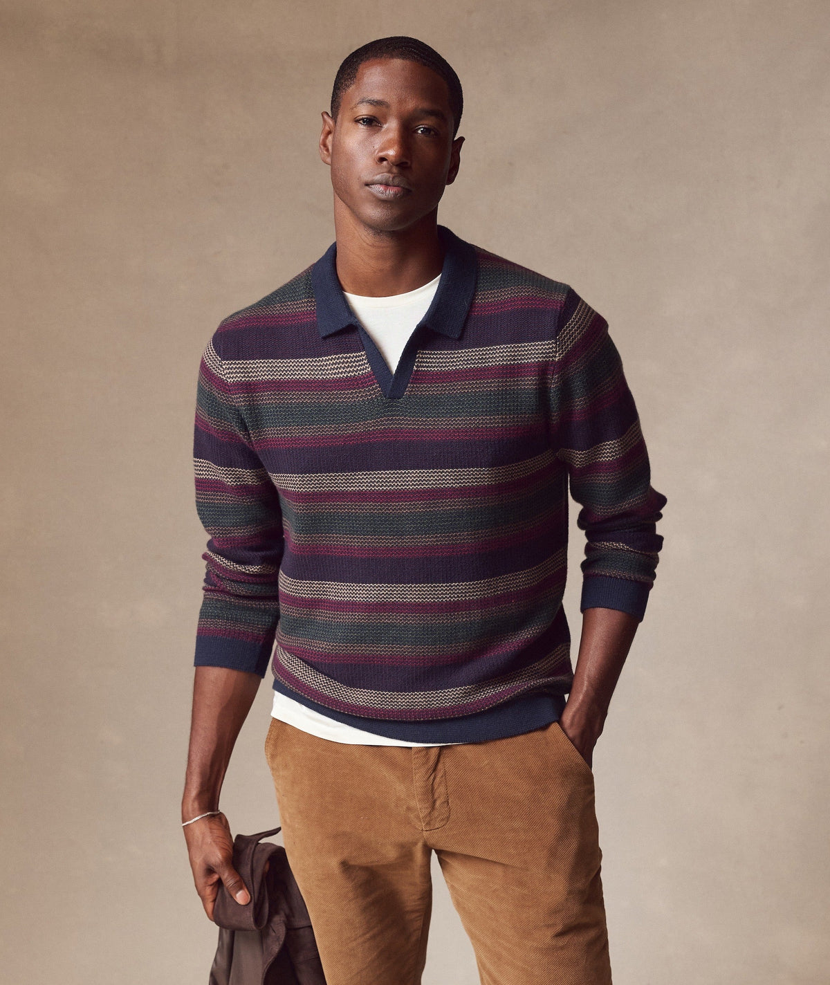 Liam Long Sleeve Sweater Polo
