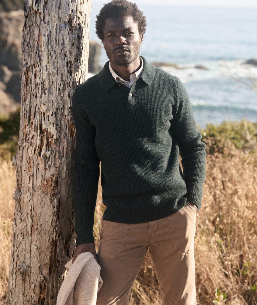 Coastal Merino Sweater Polo