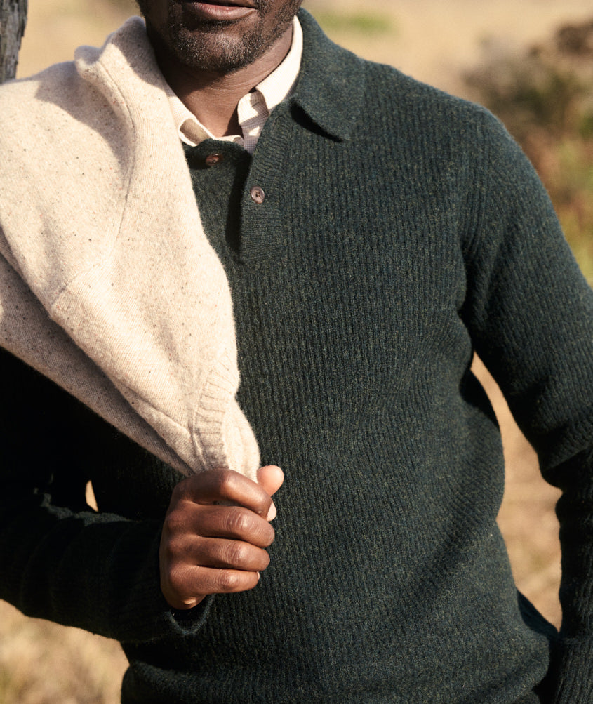 Coastal Merino Sweater Polo