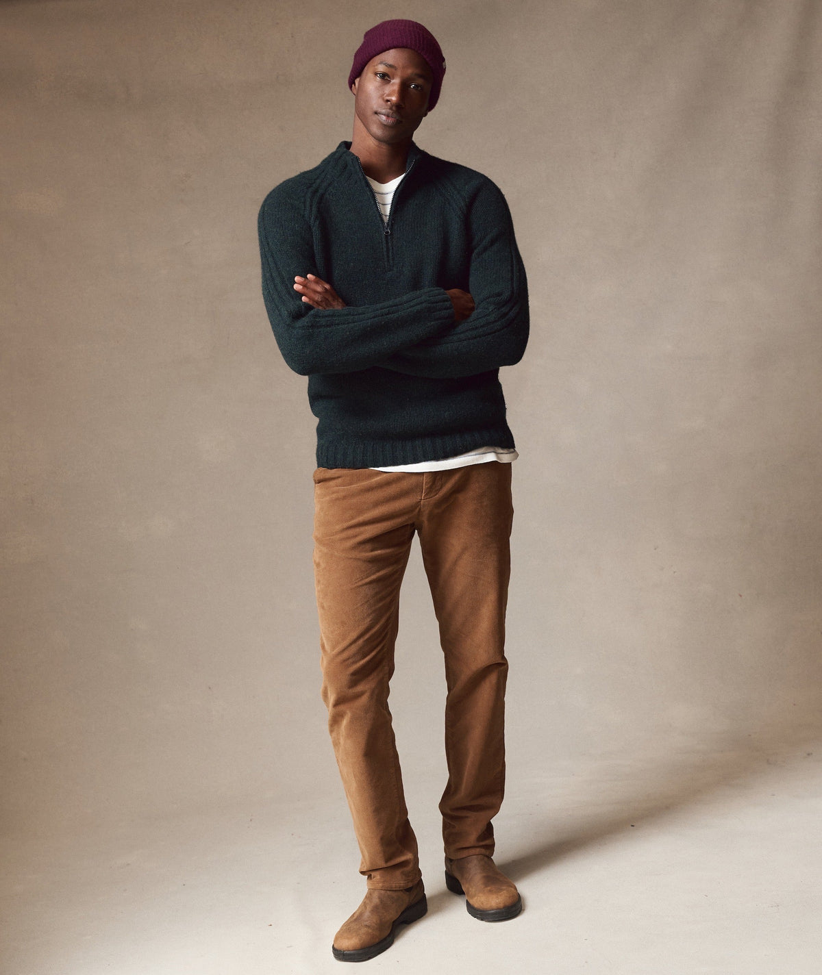 Coastal Merino Quarter Zip