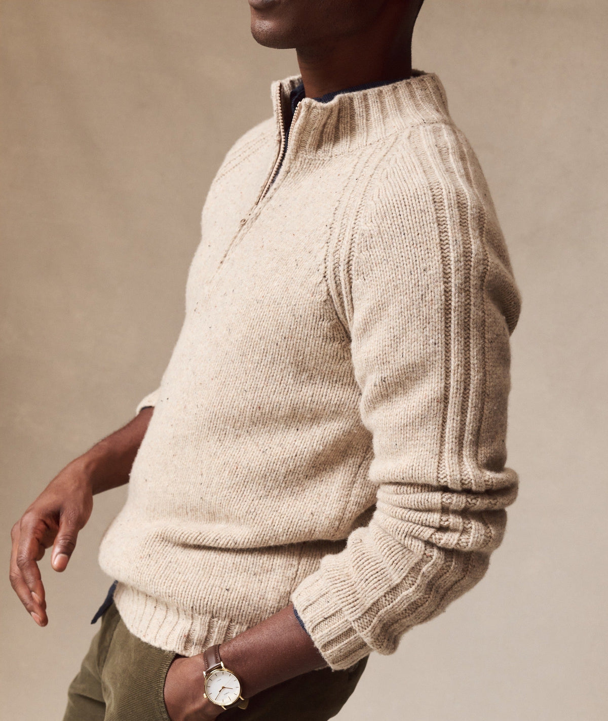 Coastal Merino Quarter Zip