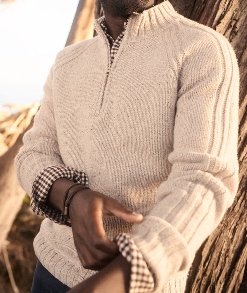 Coastal Merino Quarter Zip