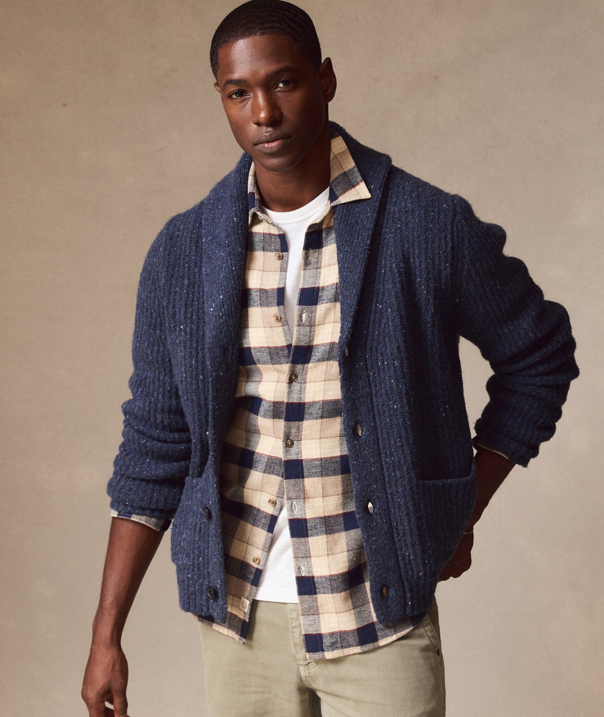 Coastal Merino Shawl Cardigan
