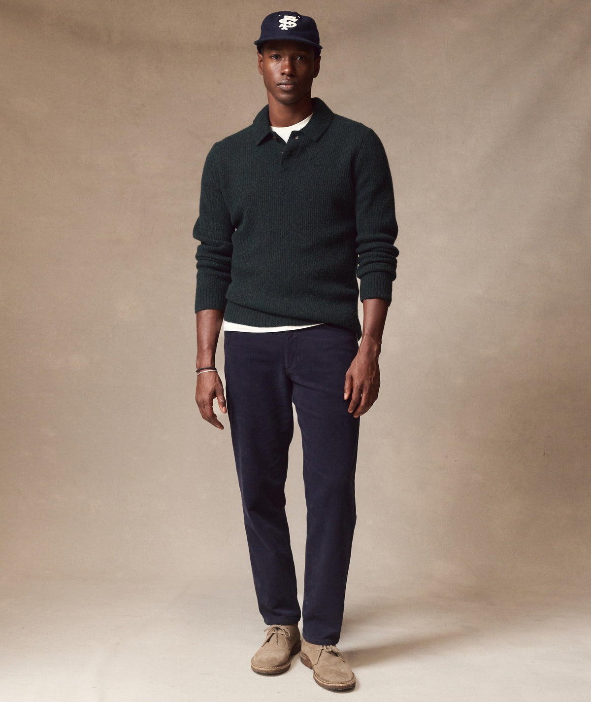 Coastal Merino Sweater Polo