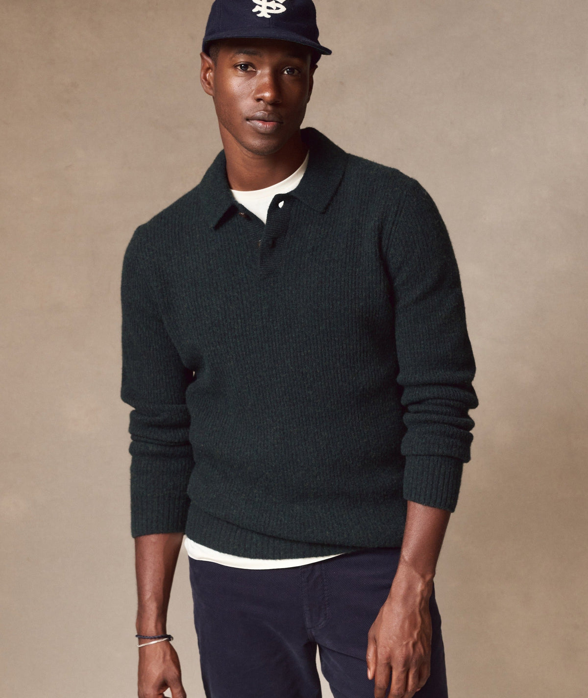Coastal Merino Sweater Polo