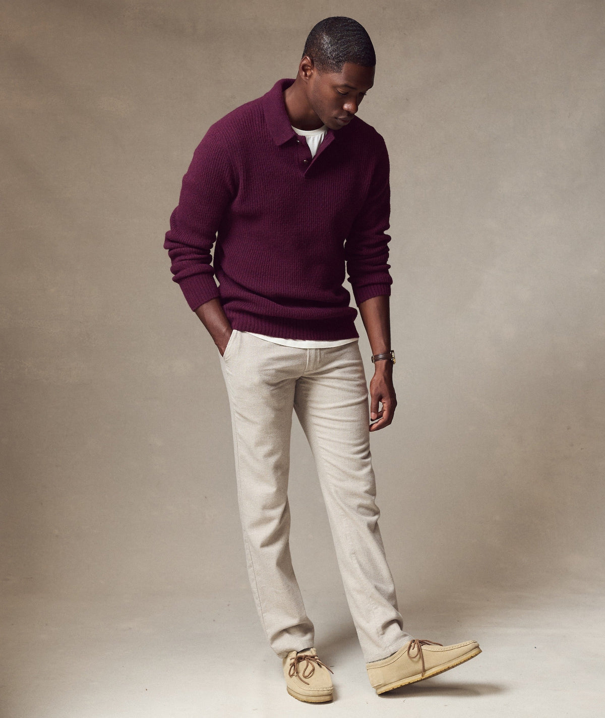 Coastal Merino Sweater Polo