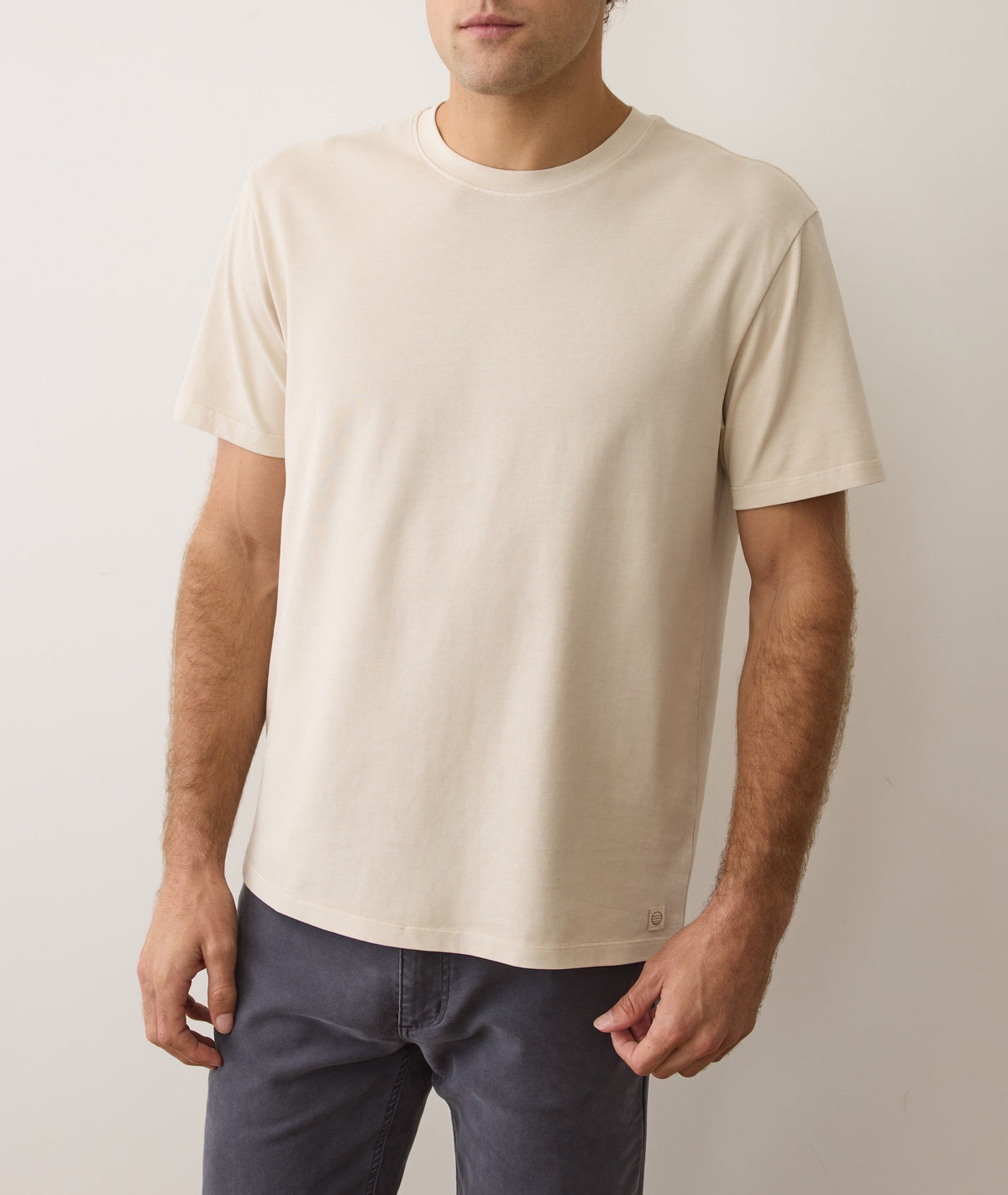 Men's Luxe Jersey Relaxed Tee in Whitecap