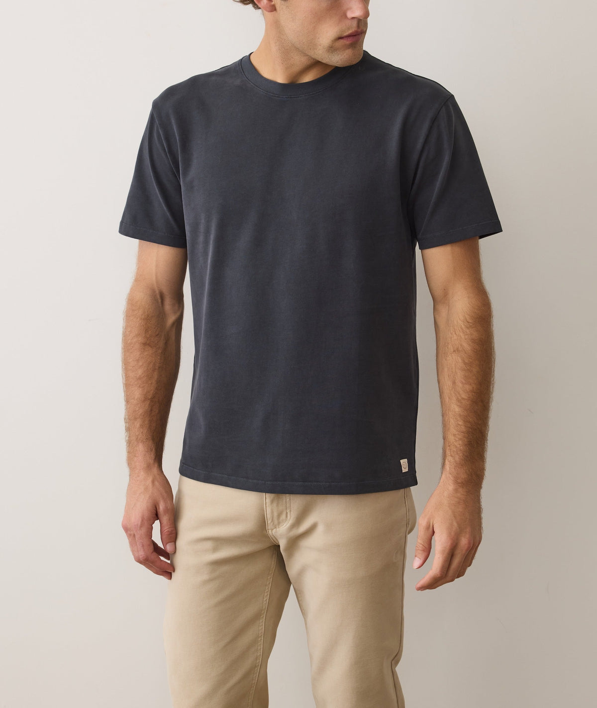 Men's Luxe Jersey Relaxed Tee in Black