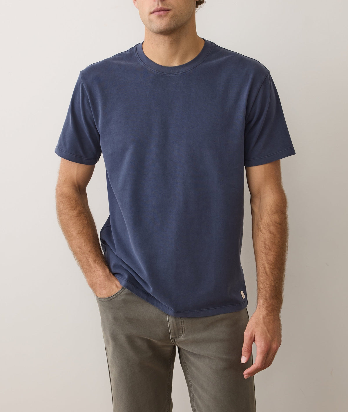 Men's Luxe Jersey Relaxed Tee in Mood Indigo