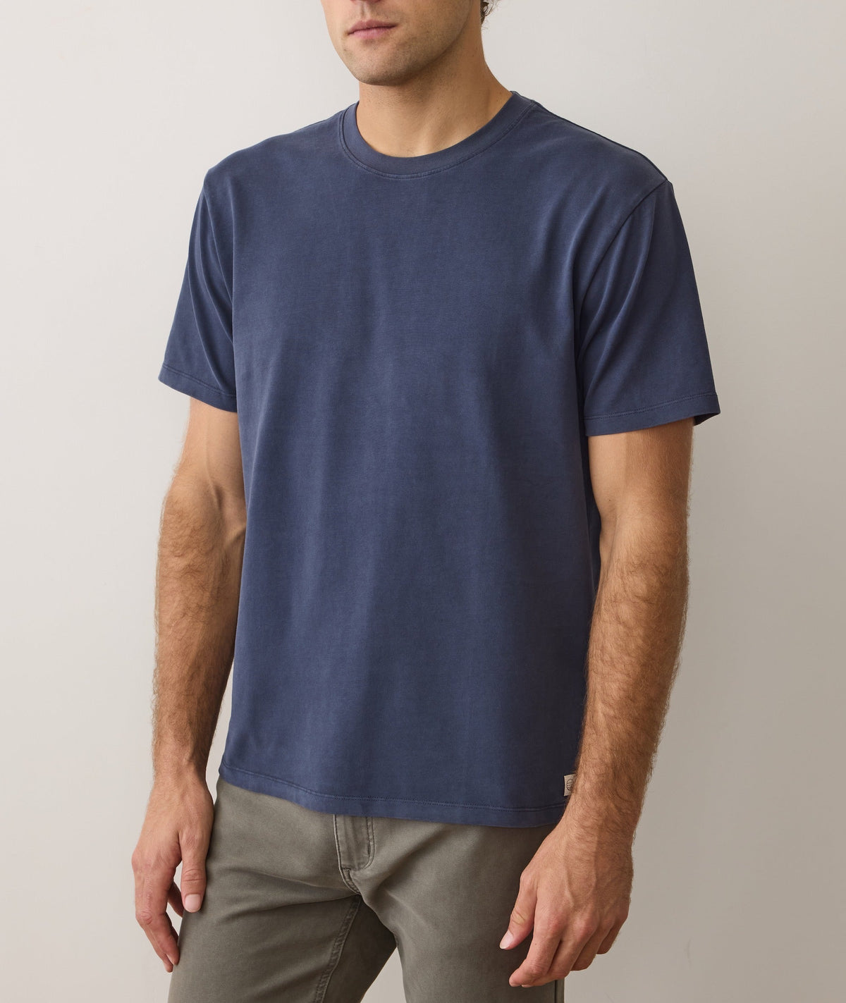 Men's Luxe Jersey Relaxed Tee in Mood Indigo