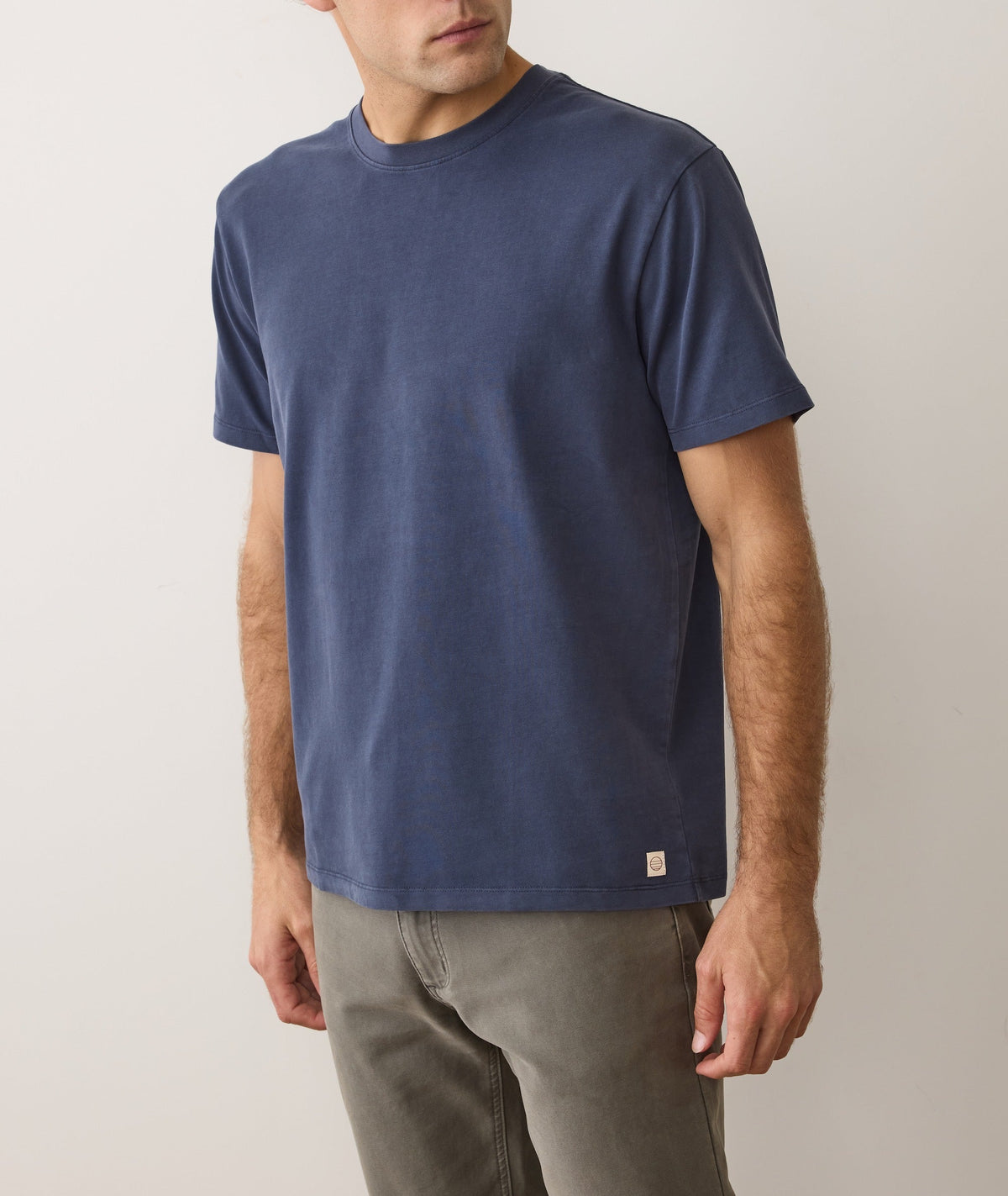 Men's Luxe Jersey Relaxed Tee in Mood Indigo