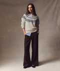 Allison Pleated Moleskin Trouser