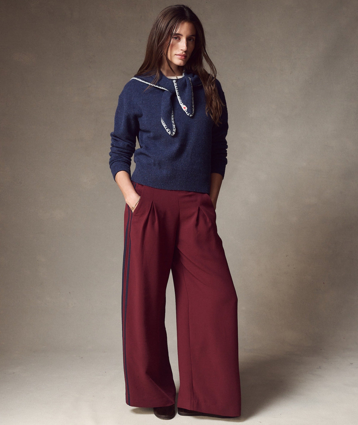 Allison Pleated Wide Leg Trouser