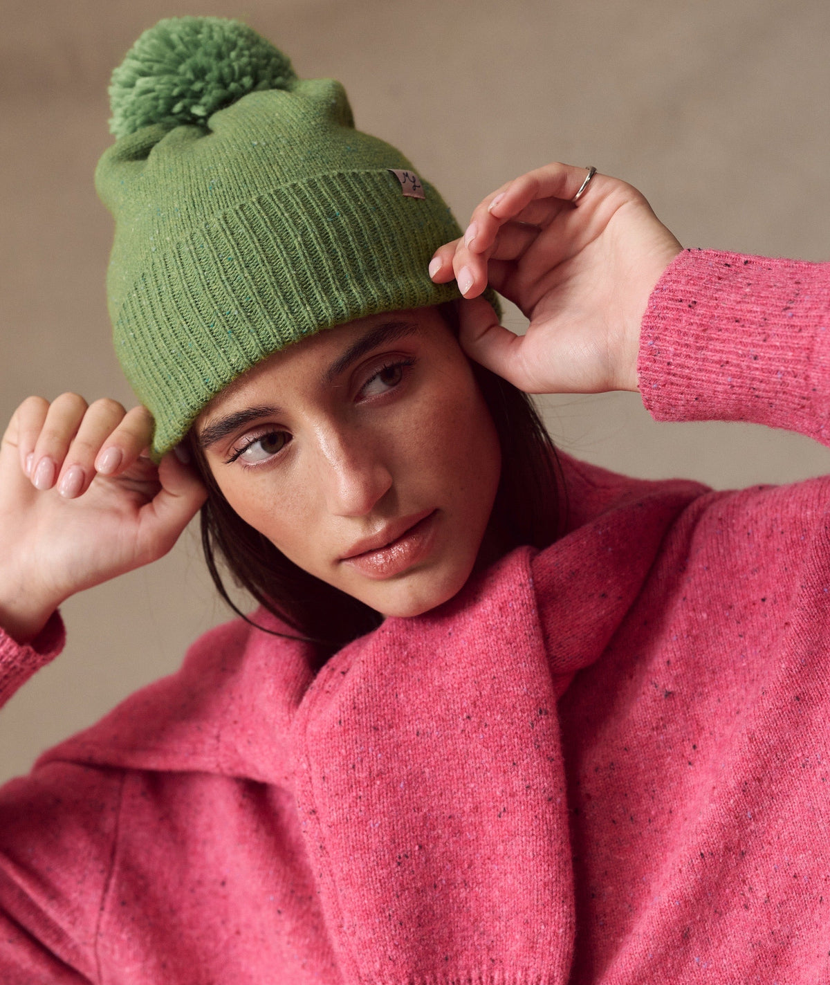 Coastal Merino Pom Beanie