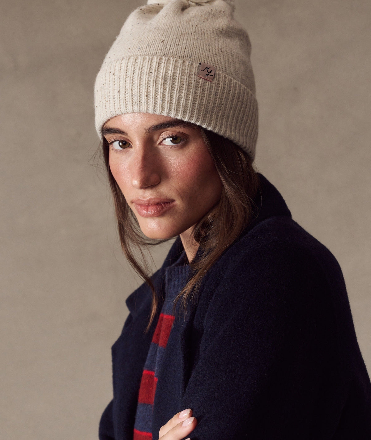 Coastal Merino Pom Beanie