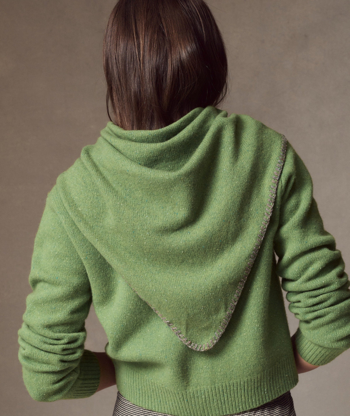 Coastal Merino Triangle Scarf