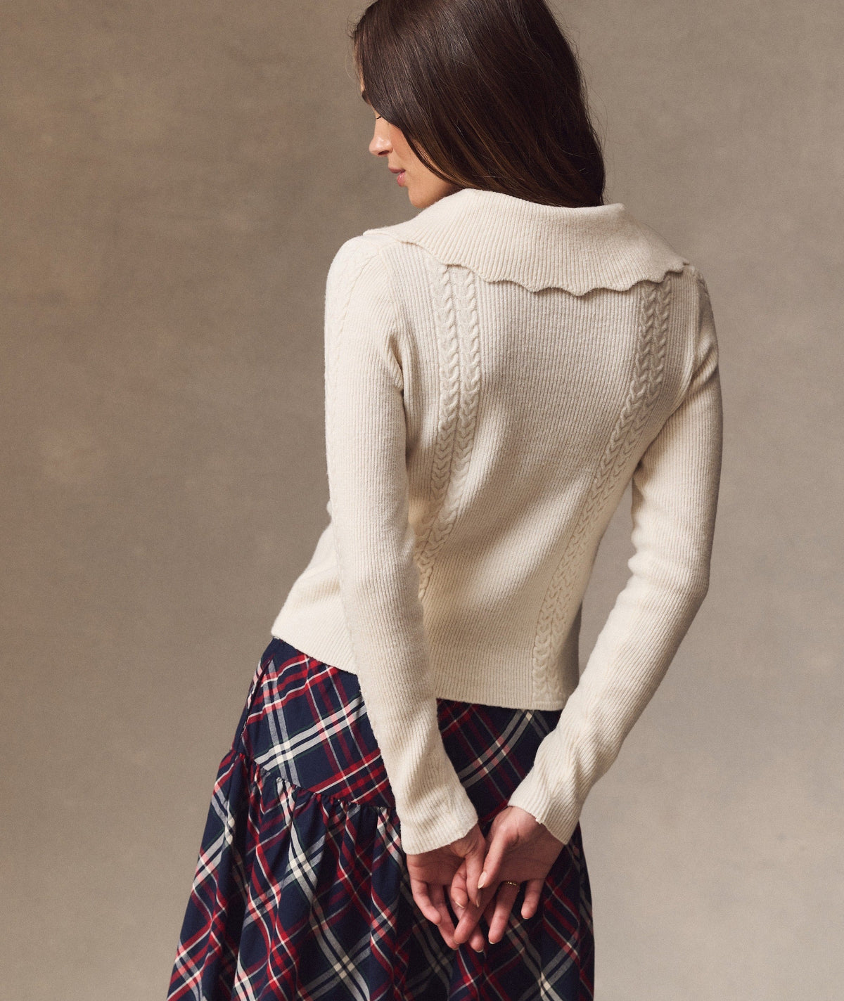 Ivy Cable Knit Polo