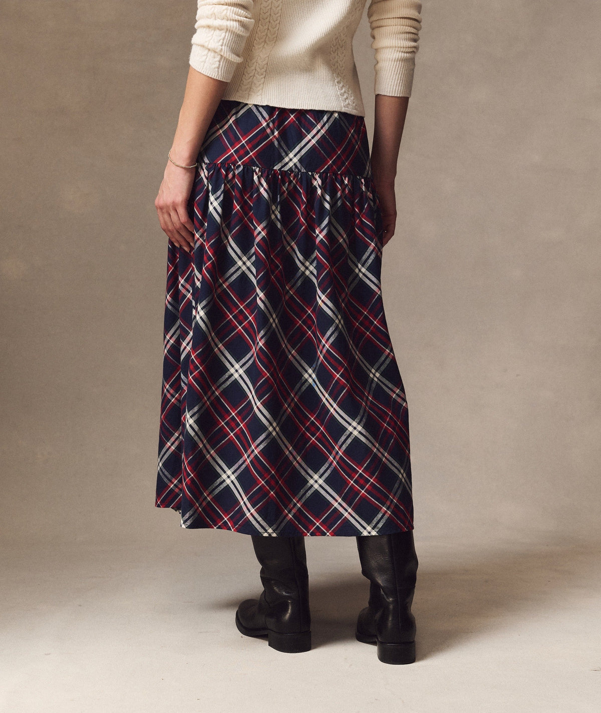 Gia Oxford Midi Skirt