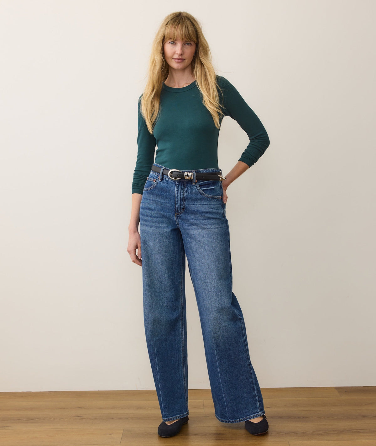 Lexi Rib Sun-In Long Sleeve Crew Tee
