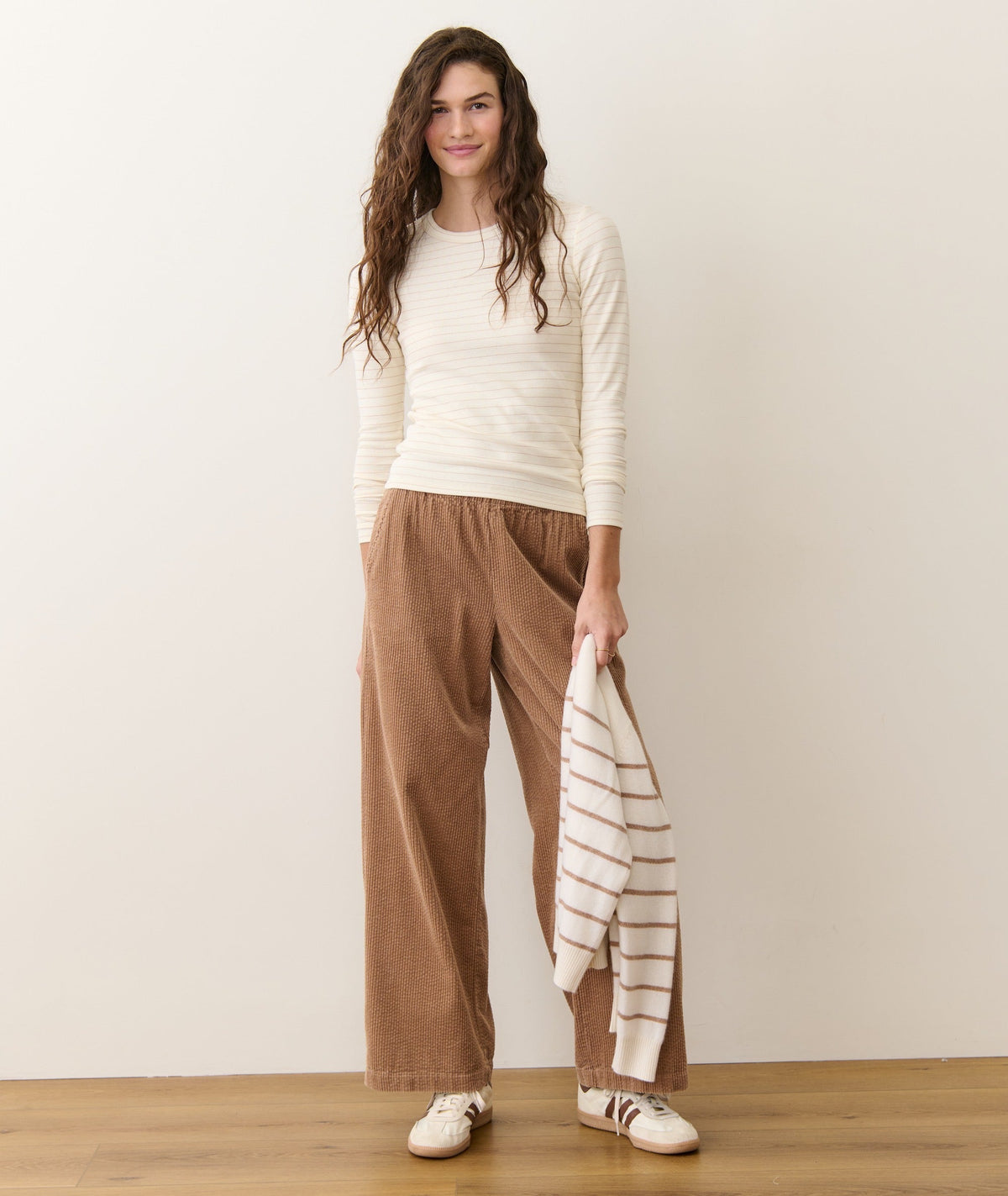 Lexi Rib Sun-In Long Sleeve Crew Tee
