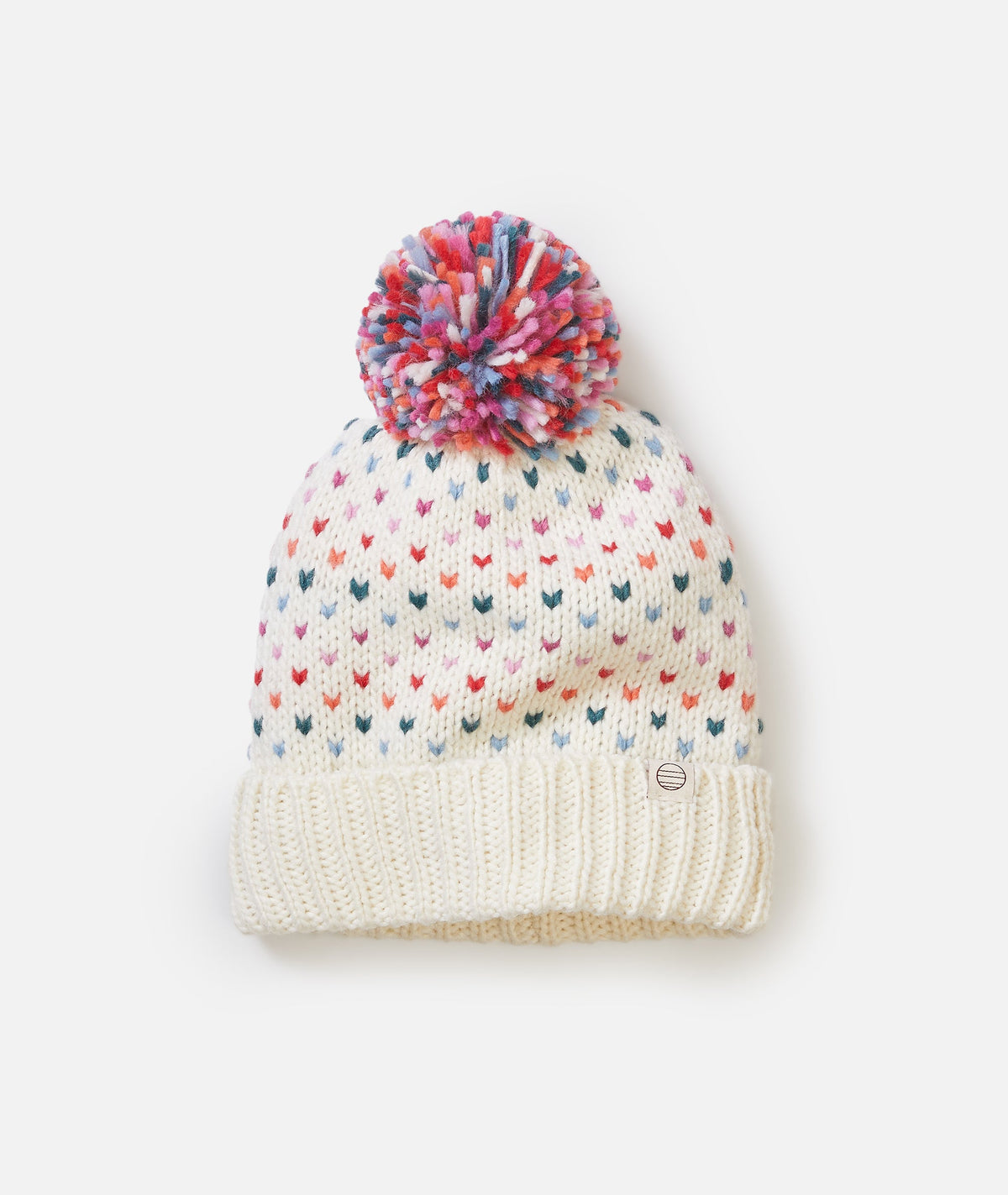 Rainbow Pom Beanie