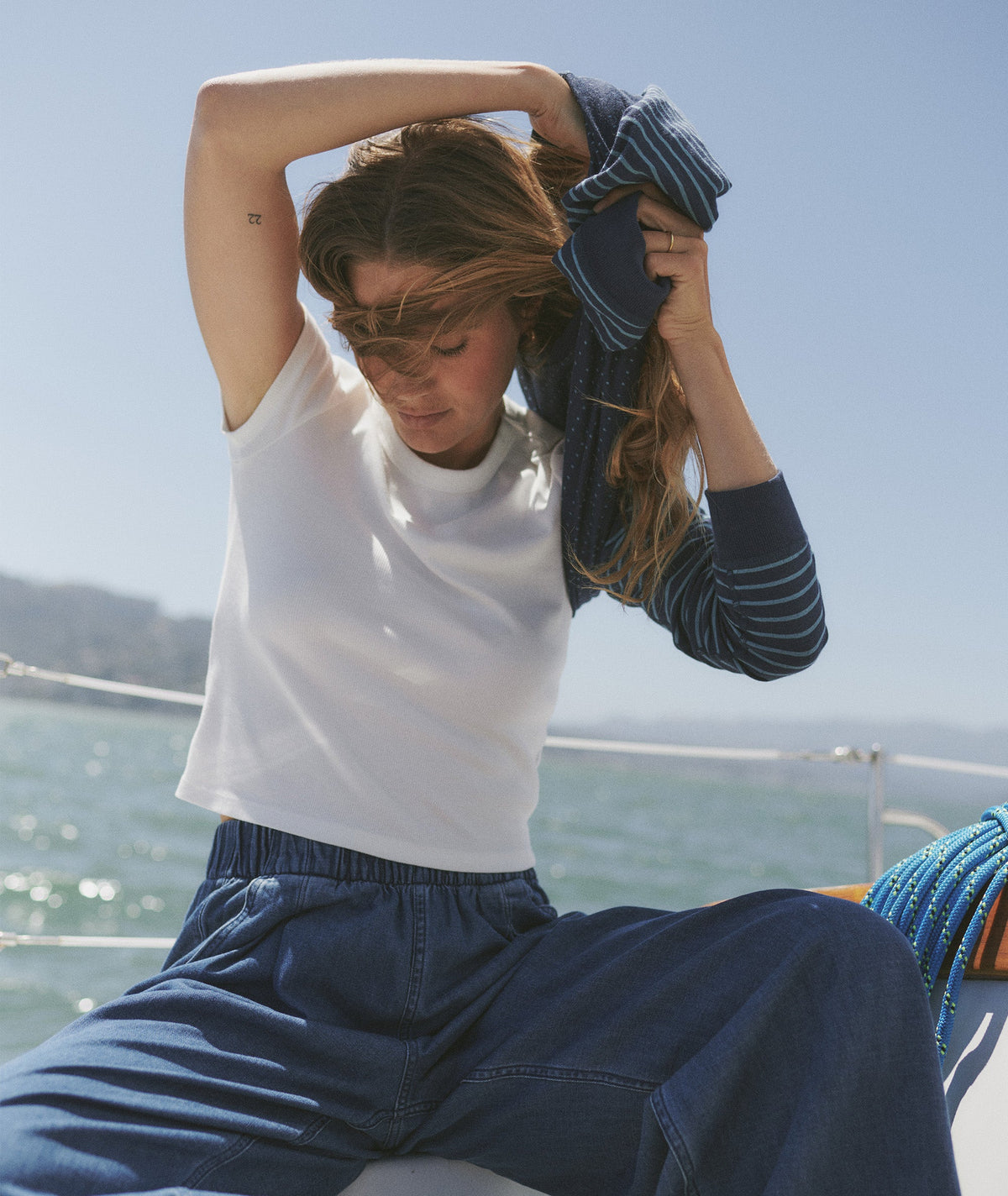Lexi Rib Sun-In Crew Tee