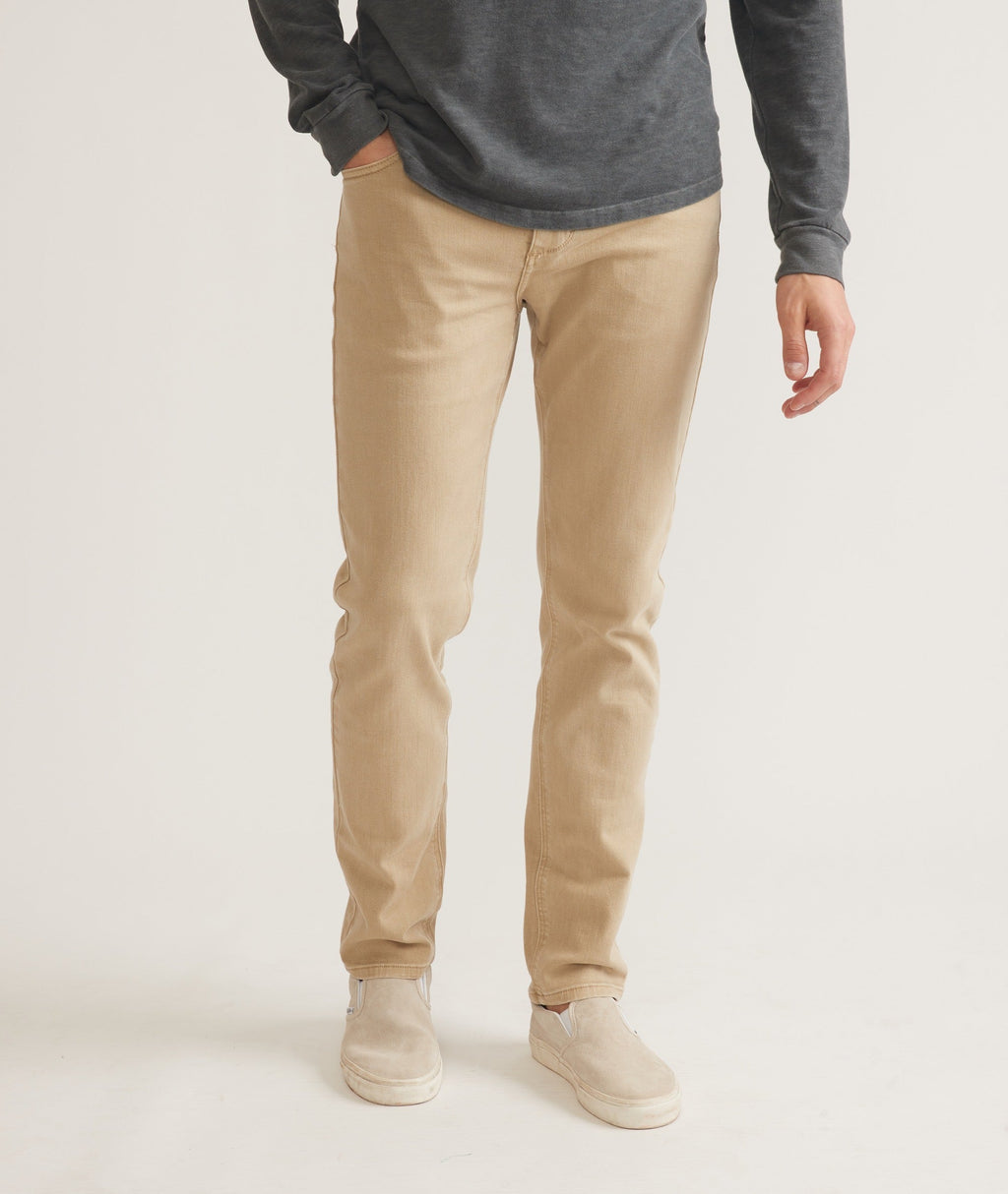 5 Pocket Slim Straight Twill Pant