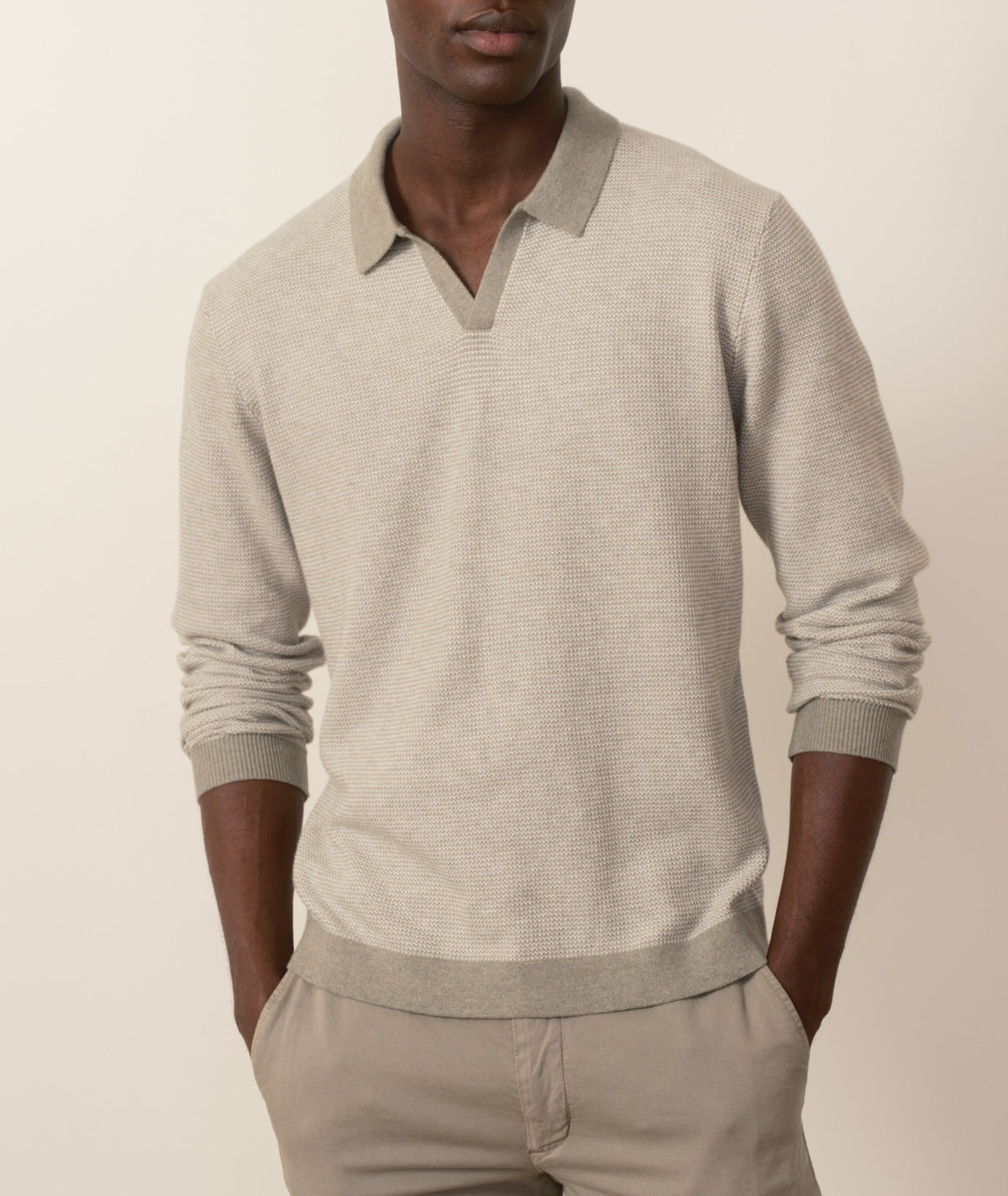 Liam Long Sleeve Sweater Polo